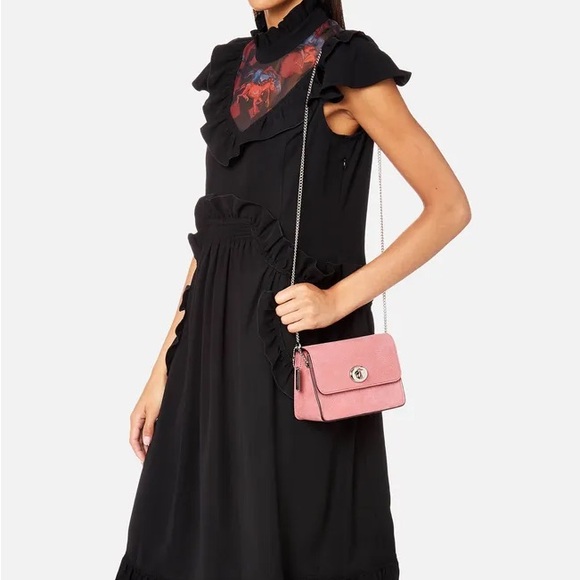 Coach Bowery Crossbody Bag in Glitter Rose / Silver - Picture 10 of 13